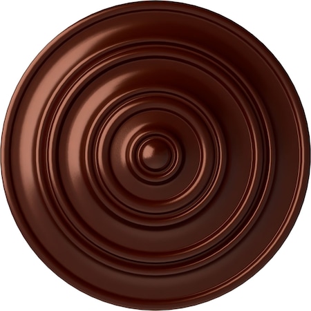 Ekena Millwork Classic Ceiling Medallion (Fits Canopies up to 4 1/8"), 13 1/4"OD x 1/2"P, Antique Copper CM13CLACS